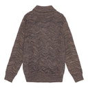 EPIGON-III sweater | høj hals, terra brown