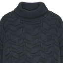 EPIGON-III sweater | høj hals, storm grey