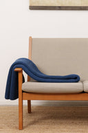 HAVEN blanket, faded blue melange