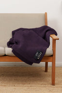 HAVEN blanket, deep purple melange