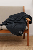 HAVEN blanket, grey-black melange