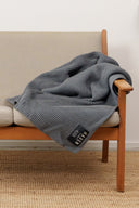 HAVEN blanket, warm grey melange