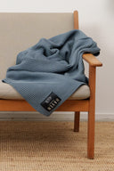 HAVEN blanket, steel blue mel