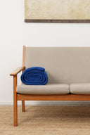 HAVEN blanket, royal blue melange