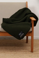 HAVEN blanket, bronzed green