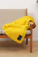 HAVEN blanket, faded summer yellow