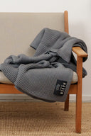 HAVEN blanket, pale grey melange