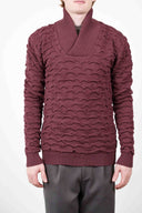 POSE shawl neck, faded purple