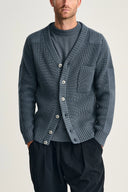 ROBUST cardigan, slate blue (f)