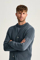 ROBUST cardigan, slate blue (f)