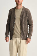 ROBUST cardigan, terra-II brown