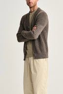 ROBUST cardigan, terra-II brown