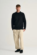 ROBUST crew neck | rund hals, black void (f)