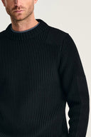 ROBUST crew neck | rund hals, black void (f)