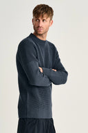 ROBUST crew neck | rund hals, shadow blue (f)
