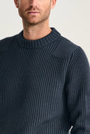 ROBUST crew neck | rund hals, shadow blue (f)