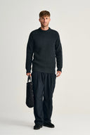 ROBUST crew neck | rund hals, molten grey (f)