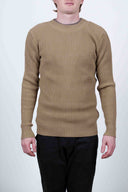 PATENT crew neck, army camel