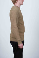 PATENT crew neck, army camel