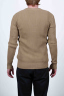 PATENT crew neck, army camel