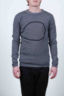 TYPE crew neck, carbon silver blend