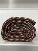LOYAL blanket, rusty red / white camel