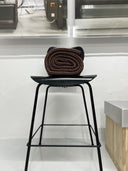 LOYAL blanket, rusty red / white camel