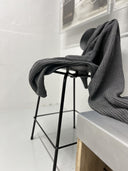 HAVEN blanket, medium grey - mel. (B)
