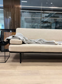 LOYAL blanket, raw white / black melange