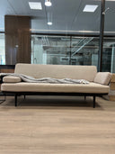 LOYAL blanket, raw white / black melange