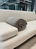 LOYAL blanket, natural white / auburn brown