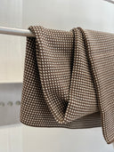 LOYAL blanket, natural white / auburn brown