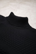 FISHERMAN sweater, black void