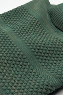 FISHERMAN sweater | høj hals, natural machine green