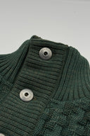 STARK cardigan, natural machine green