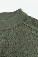 ROENTGEN-II crew neck | rund hals, natural green (f)