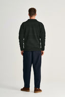 FISHERMAN full zip, dark forest green