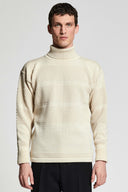 FISHERMAN sweater | høj hals, natural white